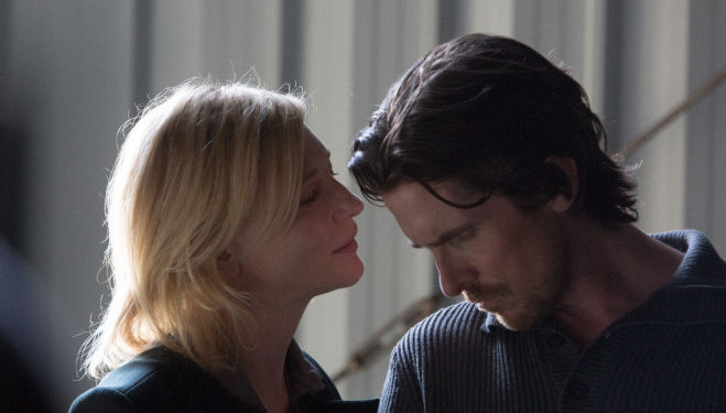 Cate Blanchett (Nancy) and Christian Bale (Rick) in Knight of Cups
