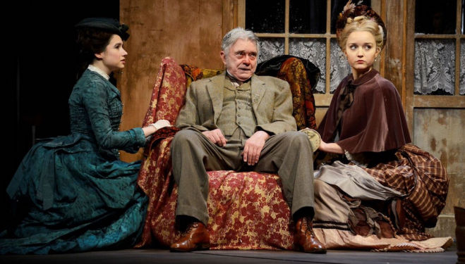 Gabrielle Dempsey, Martin Shaw and Florence Hall; photo by Clark