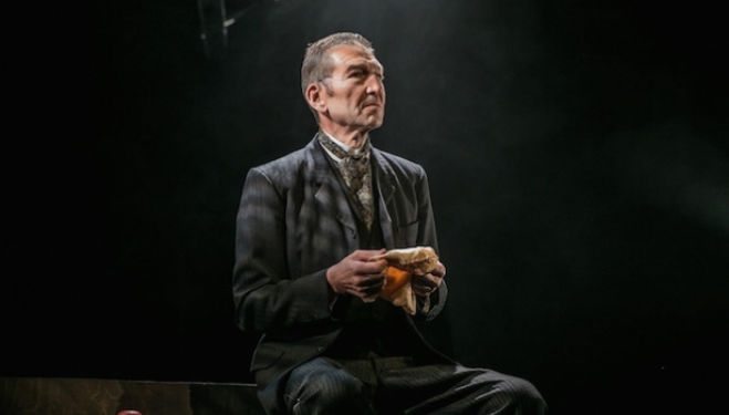 Greg Hicks as Tolstoy's creation Pozdnyshev fingers his few possessions tellingly. Photograph: Ciaran Dowd