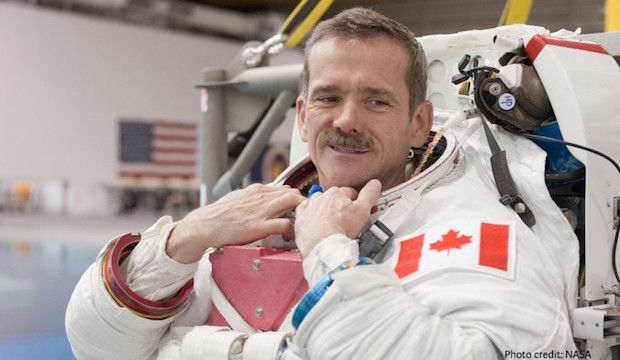 Chris Hadfield, first Canadian Astronaut to perform a space walk
