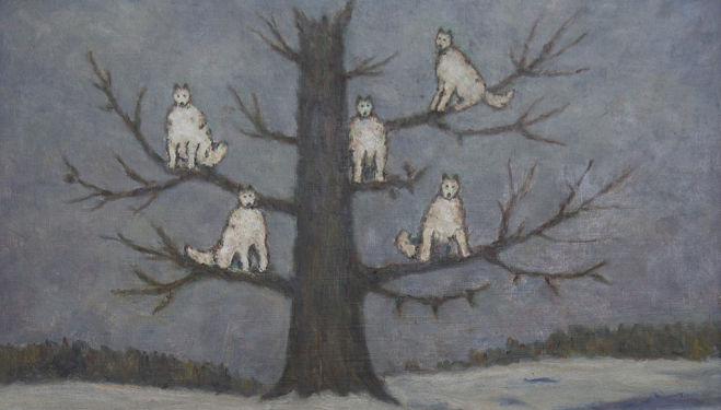 Sergei Pankejeffs Painting of Wolves Sitting in a Tree, courtesy of the Freud Museum London.jpg