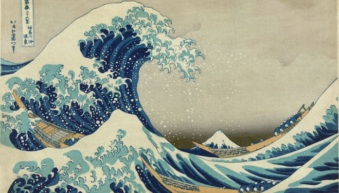 The Great Wave off Kanagawa, Hokusai Part of the series Thirty-six Views of Mount Fuji, no. 21.