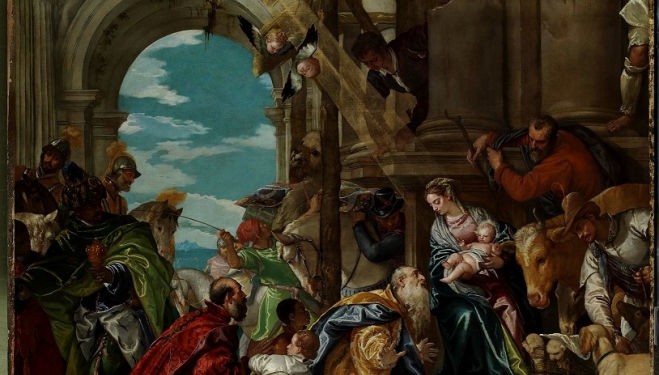 NG268 Paolo Veronese (1528-1588) The Adoration of the Kings, 1573. © The National Gallery, London