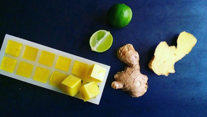 Time for a health boost: Ginger Ice Cubes by Stephanie Achar 