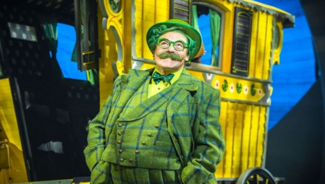 Rufus Hound as Mr Toad in the Wind in the Willows. Photo: Marc Brenner, Jamie Hendry Productions
