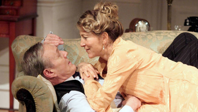Eve Best as Olivia Brown and Anthony Head as Sir John Fletcher in 'Love in Idleness'. Photo: Catherine Ashmore