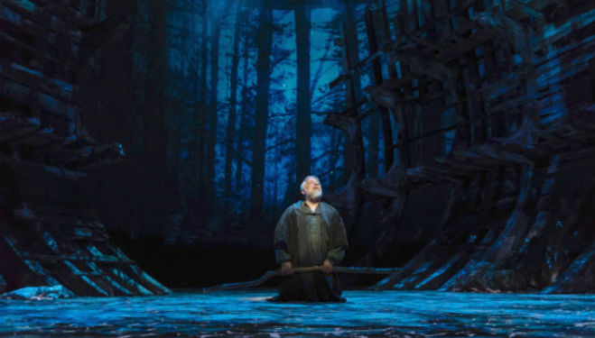 Simon Russell Beale as Prospero; The Tempest, RSC. Photo by Topher McGrillis