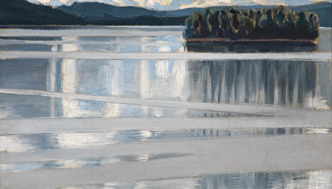 'Lake Keitele', Akseli Gallen-Kallela, 1904 version. Image via the National Gallery.