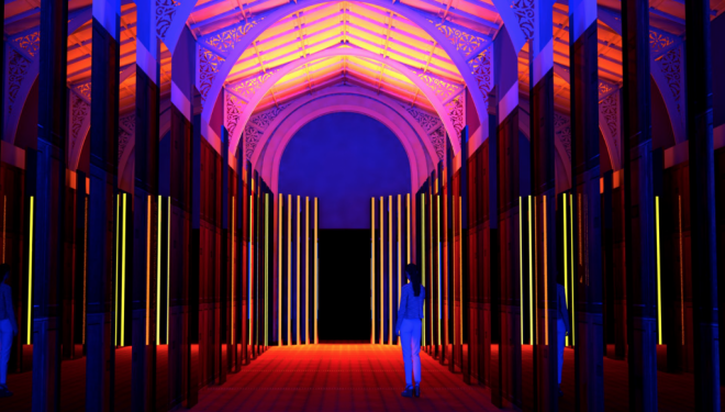 Where to go on a date in London: The reflection room at the V&A glows with promise
