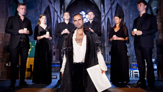 Gerald Kyd plays the murderous composer Gesualdo in Breaking the Rules, at Baroque on the Edge. Photo: Robin Mitchell