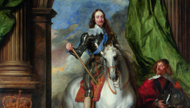 Anthony van Dyck (1599–1641), Charles I on Horseback with M. de St Antoine, 1633. Royal Collection Trust / © Her Majesty Queen Elizabeth II 2018  Exhibition organised in partnership with Royal Collection Trust 