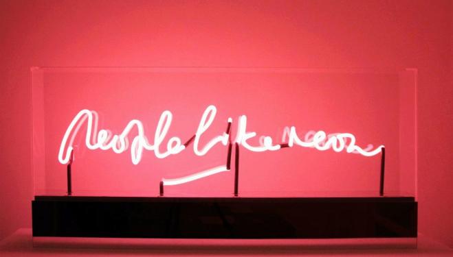 Peter Saville, People Like Neon, 2012, Paul Stolper Gallery London