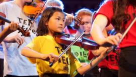 Young players get to know classical music from the inside. Photo: Pete Dadds