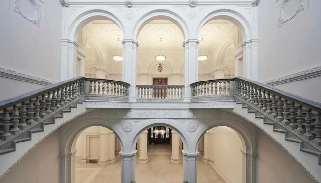 The New Royal Academy of Arts: The Wohl Entrance Hall. C. Rory Mulvey
