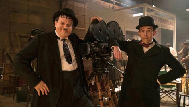 John C. Reilly and Steve Coogan as Laurel & Hardy