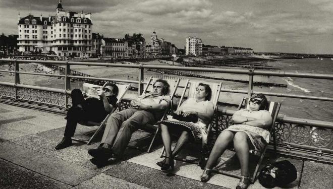 Don McCullin exhibition, Tate Britain: Detail of Seaside Pier on the south coast, Eastbourne, 1970s