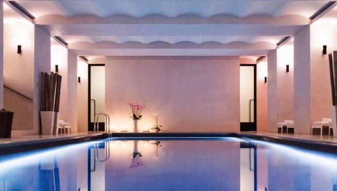 The pool at Akasha, Hotel Café Royal, Piccadilly