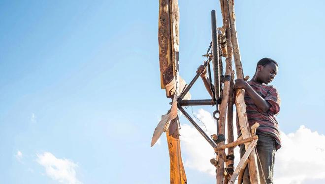 Maxwell Simba plays William Kamkwamba in The Boy Who Harnessed the Wind