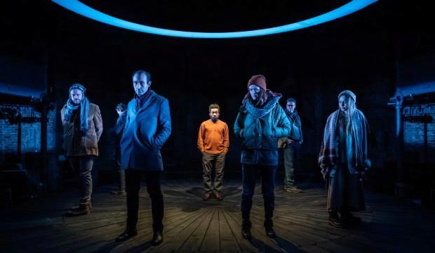 The cast of Shipwreck at Almeida Theatre. Photo by Marc Brenner 