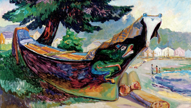Emily Carr, 'Indian War Canoe (Alert Bay)', courtesy of Dulwich Picture Gallery