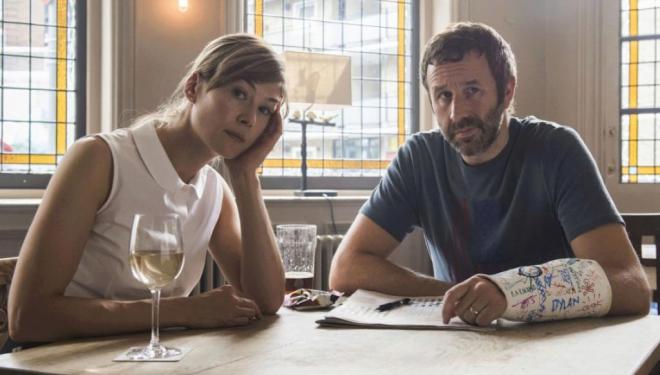 Rosamund Pike and Chris O'Dowd in State of the Union, BBC Two
