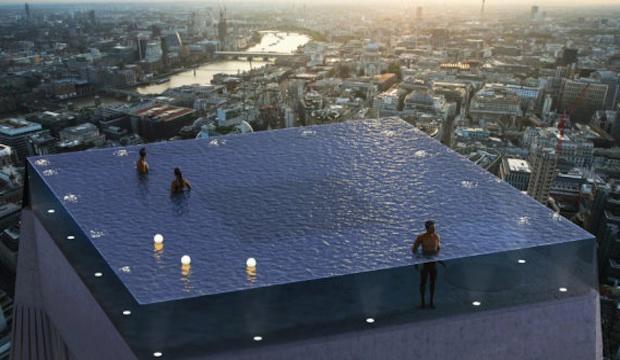Infinity London: sky high pool, the City 