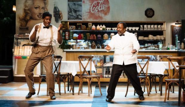 Hammed Animashaun and Lucian Msamati in Master Harold...and the boys. Photo by Helen Murray