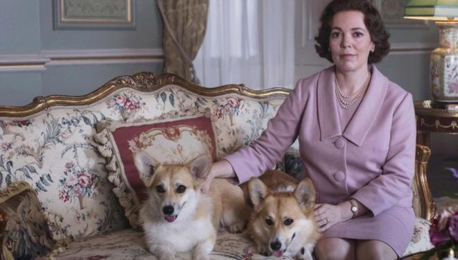 Olivia Colman and friends in The Crown season 3, Netflix