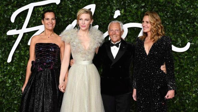 Fashion Awards red carpet arrivals: Roberta Armani, Cate Blanchett, Georgio Armani and Julia Roberts