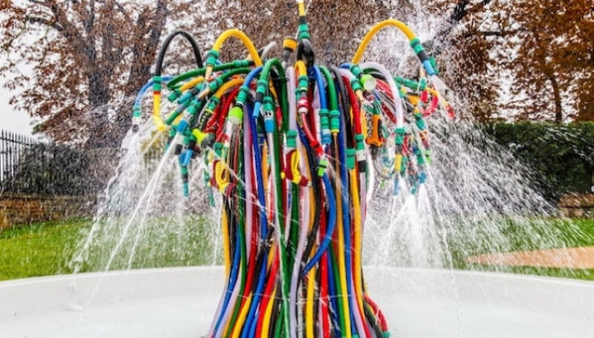 Image © Tristan Fewings/Getty Images for Serpentine Galleries Bertrand Lavier Fountain is supported by the LUMA Foundation and AECOM and part of the Serpentine Autumn Season sponsored by Bloomberg Philanthropies