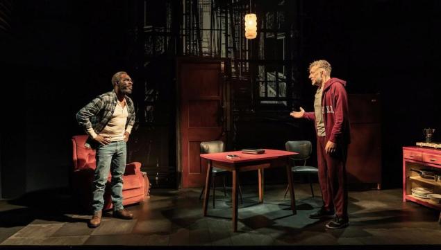 Gary Beadle and Jasper Britton in Sunset Limited. Photo by Marc Brenner