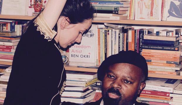 Ben Okri and Charlotte Jarvis at The Coronet Theatre