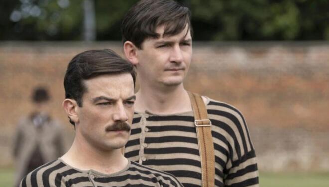 Kevin Guthrie and James Harkness in The English Game, Netflix