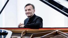 Concert pianist Stephen Hough performs from his London home on 10 May. Photo: Sim Canetty-Clarke