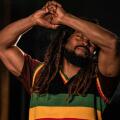 Arinzé Kene as Bob Marley in Get Up, Stand Up! The Bob Marley Musical. Credit: Craig Sugden 