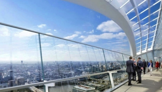 A CGI of the view from the Sky Garden. Photograph: PR