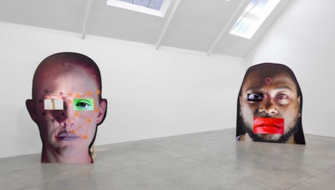 Tony Oursler: template/variant/friend/stranger 30 January – 7 March 2015 Lisson Gallery at 27 Bell Street, London Caption Installation view. Courtesy Lisson Gallery