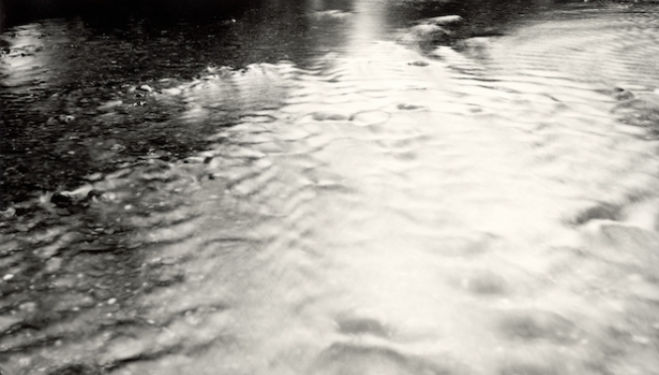 Mid afternoon – The headwaters of the River Forth Near Aberfoyle Stirlingshire 1997 2014 Silver gelatin print, hand toned and printed by the artist