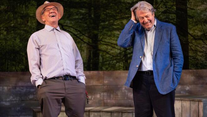 See Ian McKellen on stage in Frank and Percy 