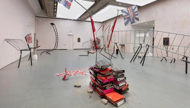 Razor wire and vacuum cleaners in Turner Prize at Towner Eastbourne