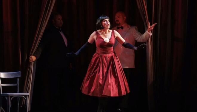 Nicole Chevalier is party-loving Violetta in La Traviata. Photo: Belinda Jiao