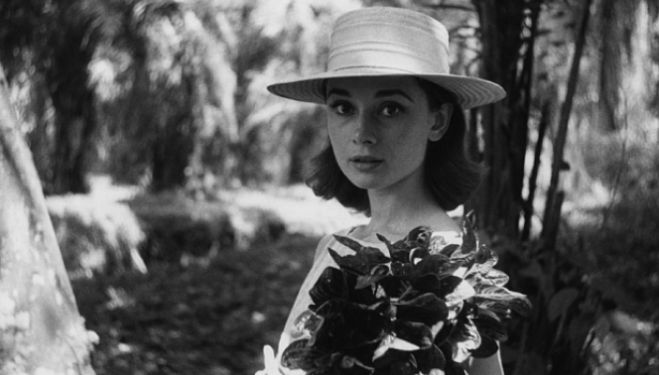 Audrey Hepburn on location in Africa for The Nun's Story by Leo Fuchs, 1958, copyright Leo Fuchs