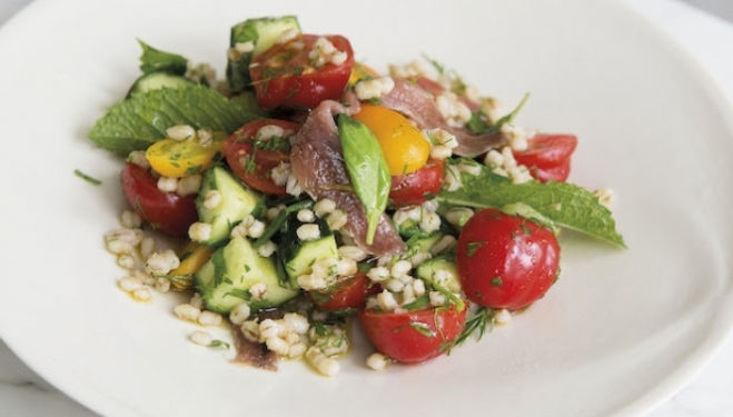 Skye Gyngell Recipes: Spelt and Anchovy Salad