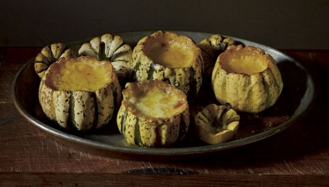 Fern Verrow Recipe: Baked Squash with Celery and Herb Cream