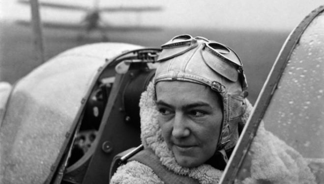 Anna Leska, Air Transport Auxilliary, Polish pilot flying a spitfire, White Waltham, Berkshire, England 1942 by Lee Miller (4327-45)  © Lee Miller Archives, England 2014