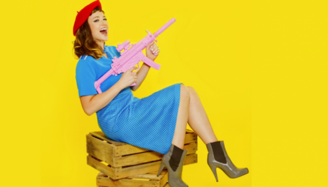 Louise Orwin: A Girl and a Gun, Camden People's Theatre - photo courtesy of Field & McGlynn