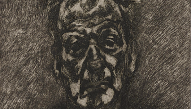 Lucian Freud artist, Self-Portrait: Reflection , 1996, Phillips London Auction House