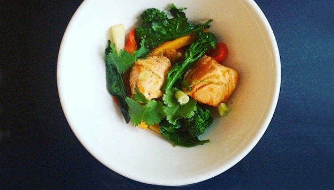 Stephanie Achar Recipe: Salmon Teriyaki & Stir Fry Vegetables