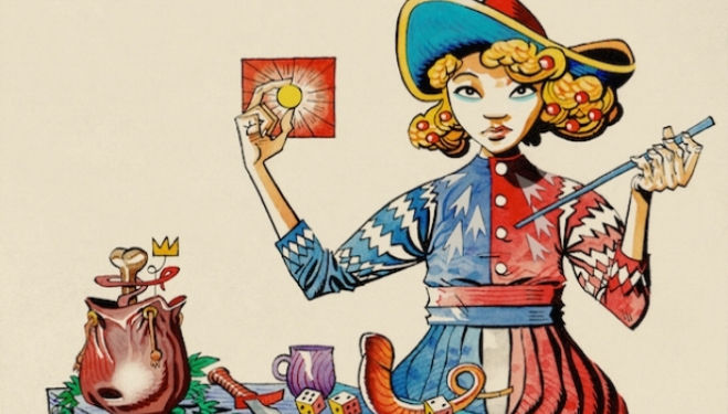 Jamie Hewlett Tarot Cards: Le Bateleur, The Magician