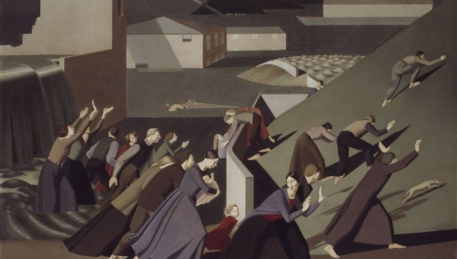 The Deluge  Winifred Knights 1899-1947 Date, 1920, Oil paint on canvas,1529 x 1835 mm  © The estate of Winifred Knights